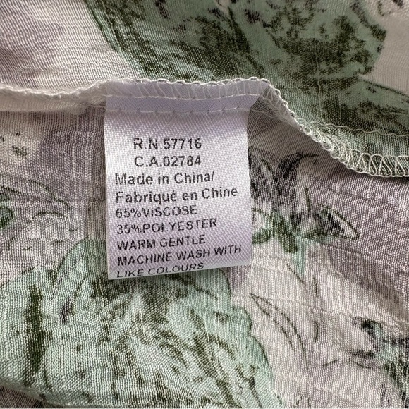 Papillon Woman’s S Floral Print Tunic Top Bell Sleeve - Picture 7 of 7